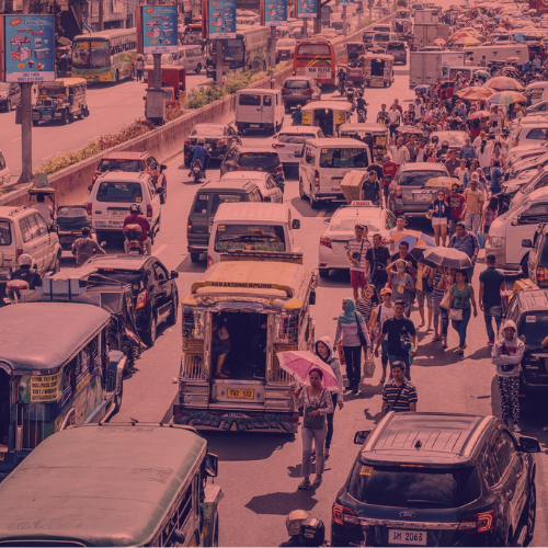 Image of traffic in Manila